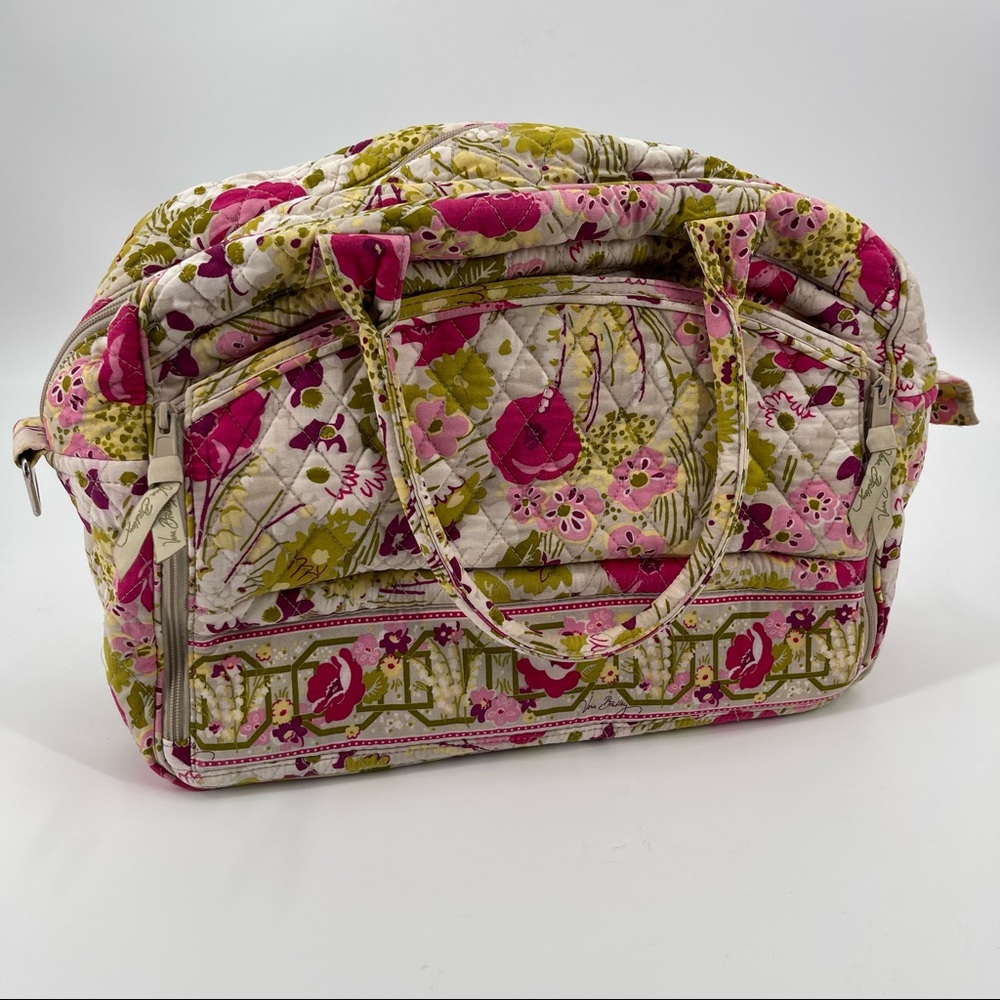 Vera Bradley Make Me Blush Laptop Bag Computer School Bag Floral